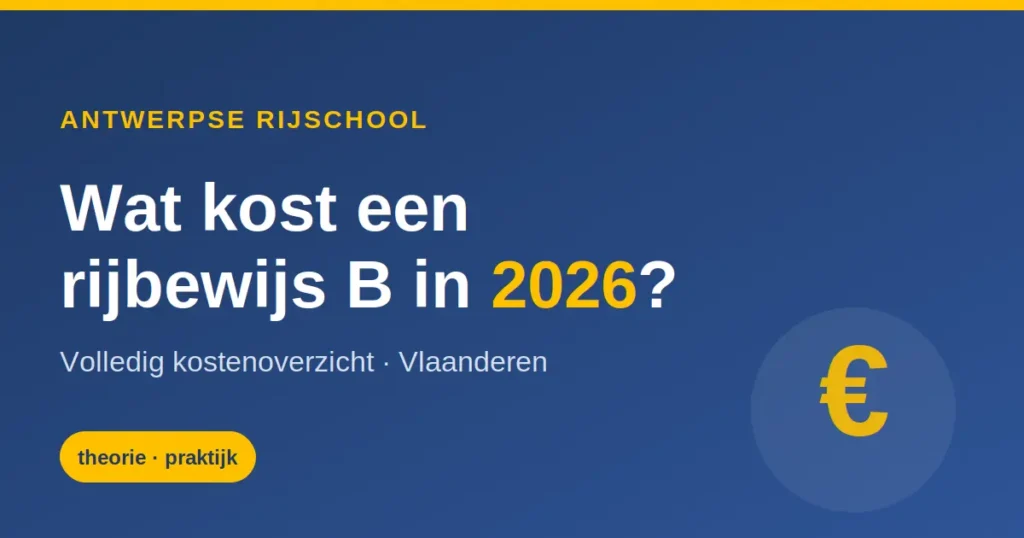 kosten rijbewijs b 2026